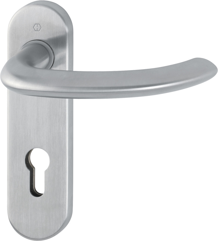 HOPPE® Drückergarnitur mit Kurzschild Marseille E1138Z/353K, Edelstahl, 3042265