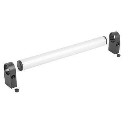 KIPP - ROHRGRIFF EINSTELLBAR, FORM:B, A=570, L=600, D=M08 ALUMINIUM NATUR ELOXIERT, KOMP:ALUMINIUM SCHWARZ ELOXIERT