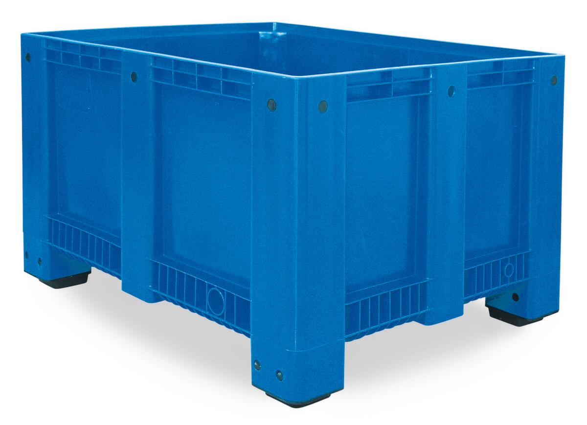 Großbehälter für Kühlhäuser, Inhalt 610 l, grün, 3 Kufen